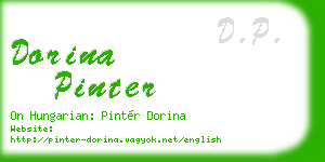 dorina pinter business card