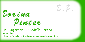 dorina pinter business card